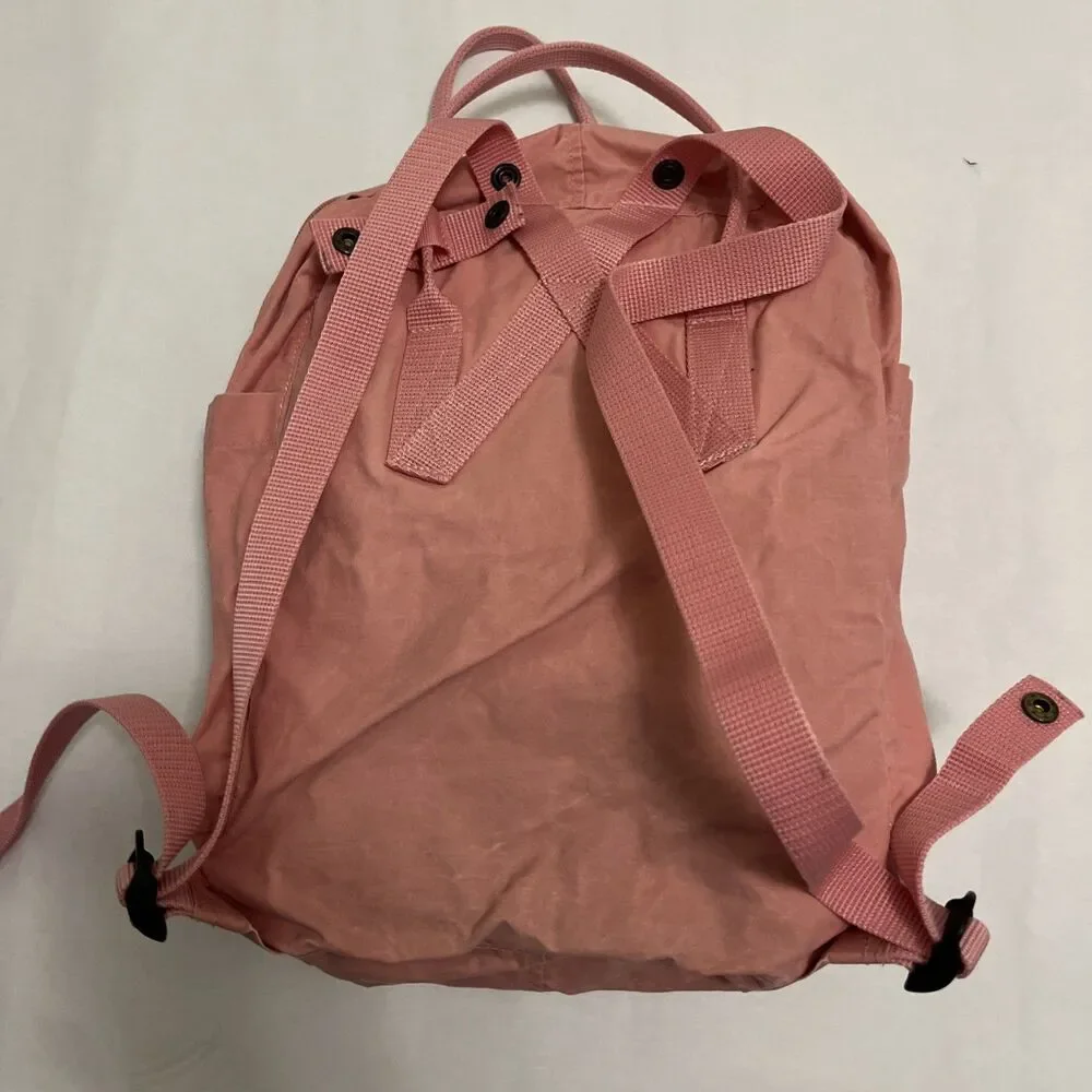 FJALLRAVEN KANKEN Girls Backpack Pink Adjustable Strap Top Handle Outdoor 23510